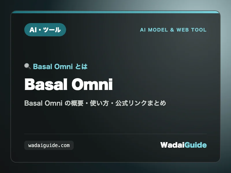 Basal Omni の概要図解カード